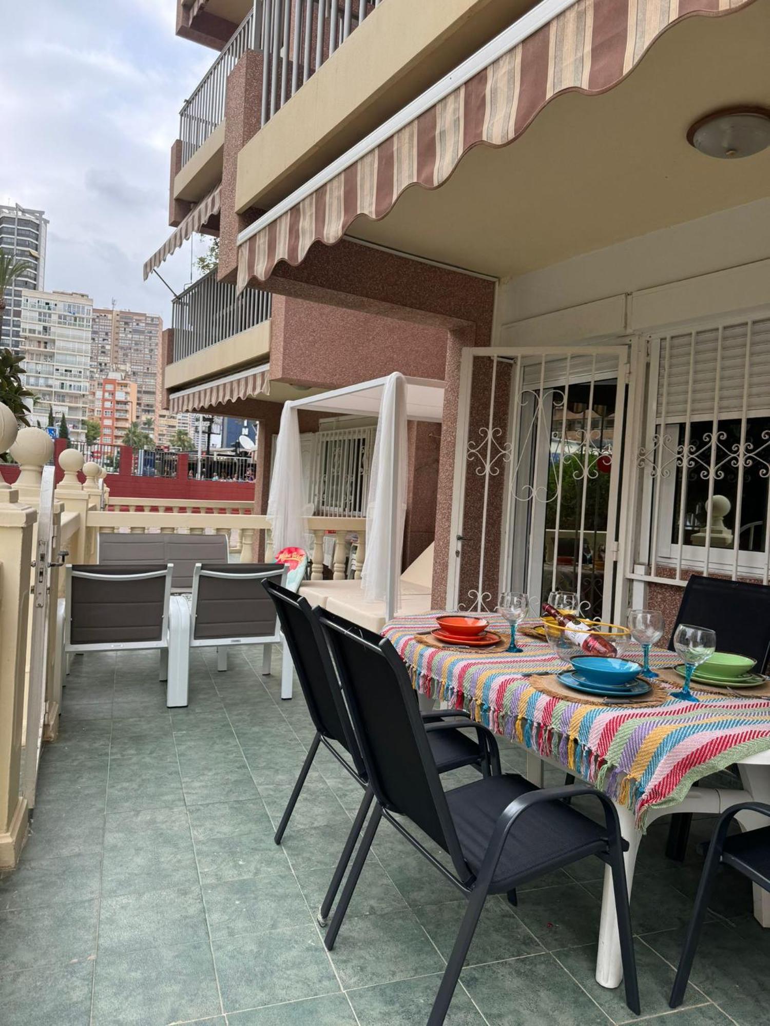 Super Terrace Levante Front Line Apartment Los Ranchos Self Check-In, Free Parking Benidorm Eksteriør billede
